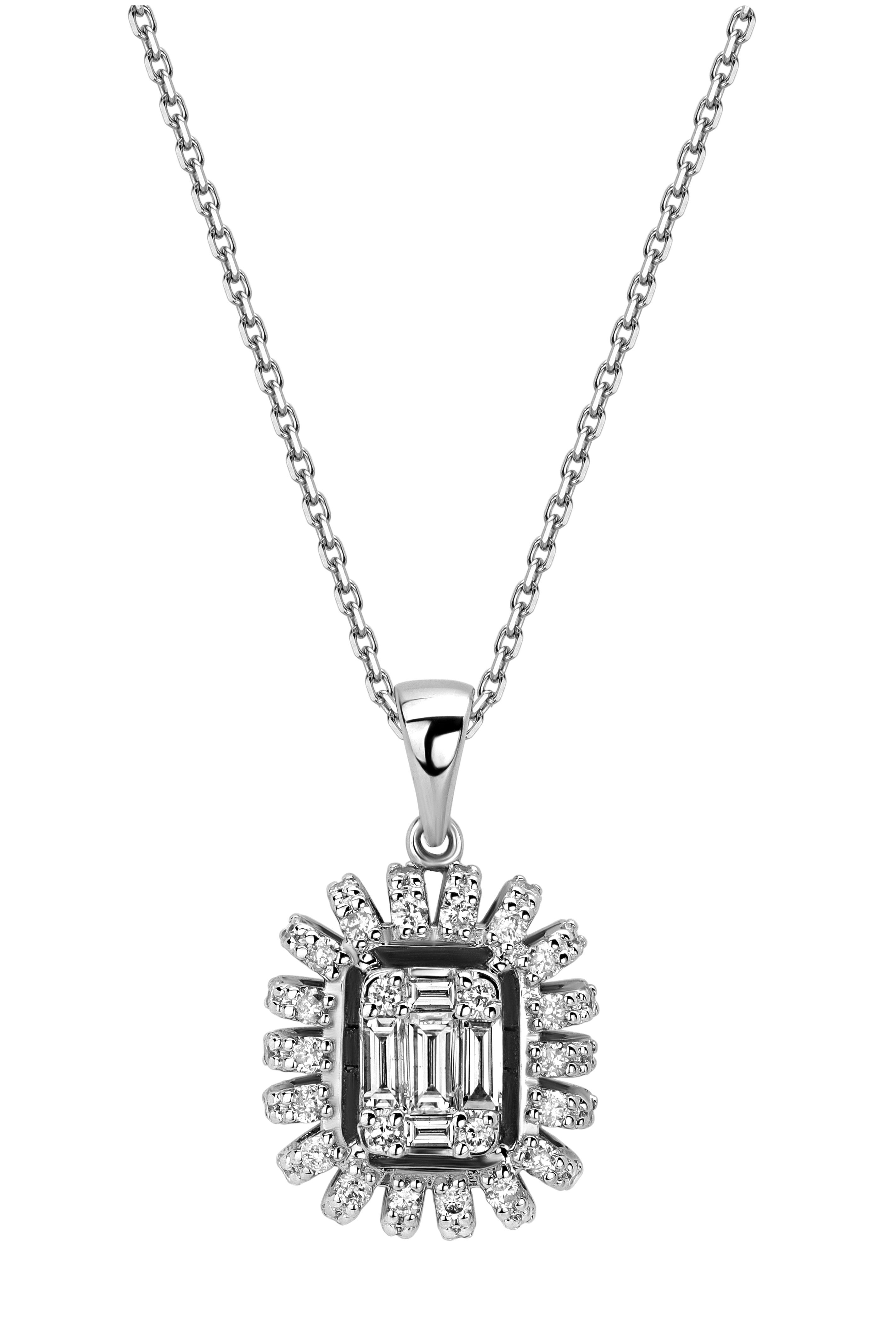 Подвеска из Белого золота с бриллиантами