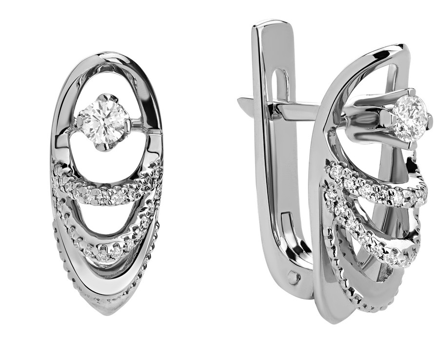 Серьги 143290б Au 585 Золото