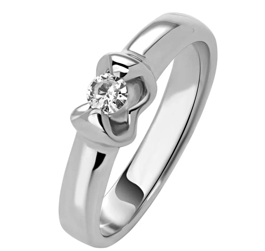 Кольцо с бриллиантом помолвочное