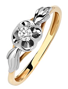 Кольцо с бриллиантом помолвочное