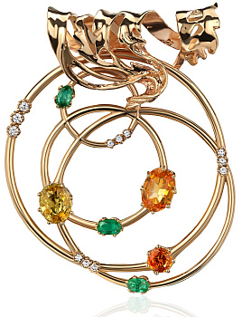 Золотой кулон 