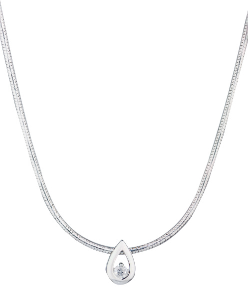 Женское колье с бриллиантом природным