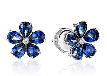 Серьги дизайнерские цветок