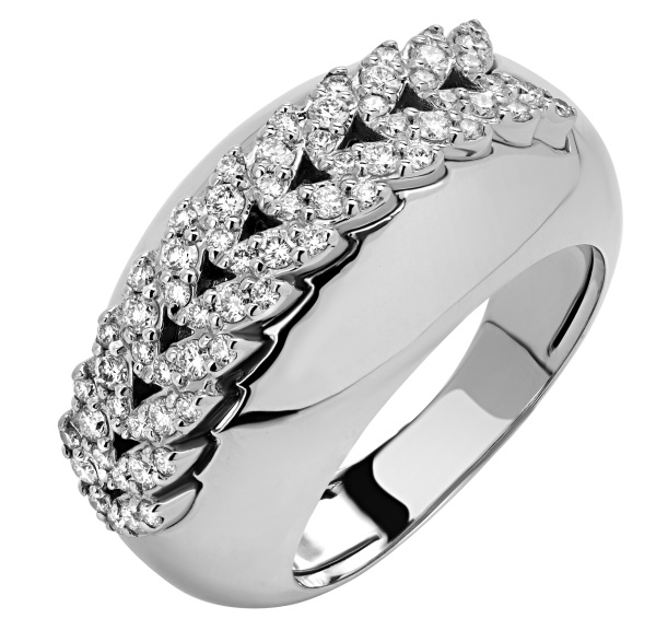 Женское золотое 585 кольцо с бриллиантами