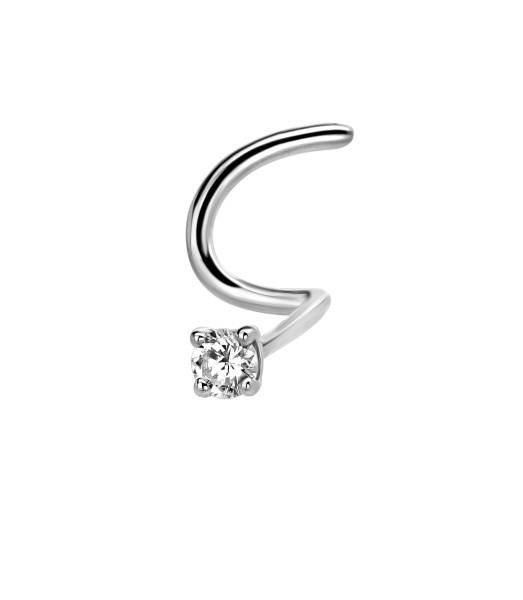 Пирсинг из Белого золота с бриллиантами