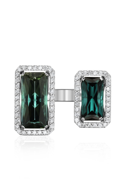 Золотое кольцо с индиголитом