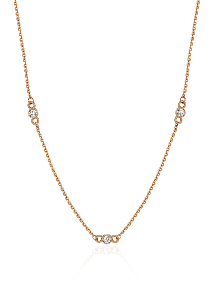 Золотое колье с бриллиантами 