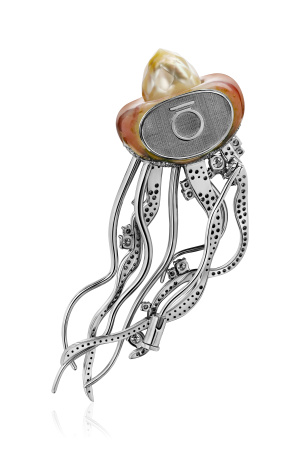 Брошь "Загадочность медузы"