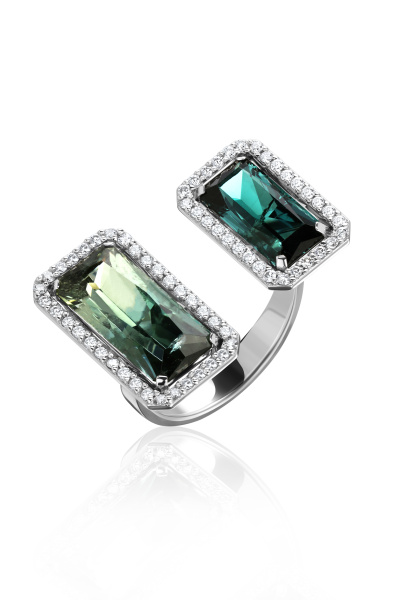 Золотое кольцо с индиголитом