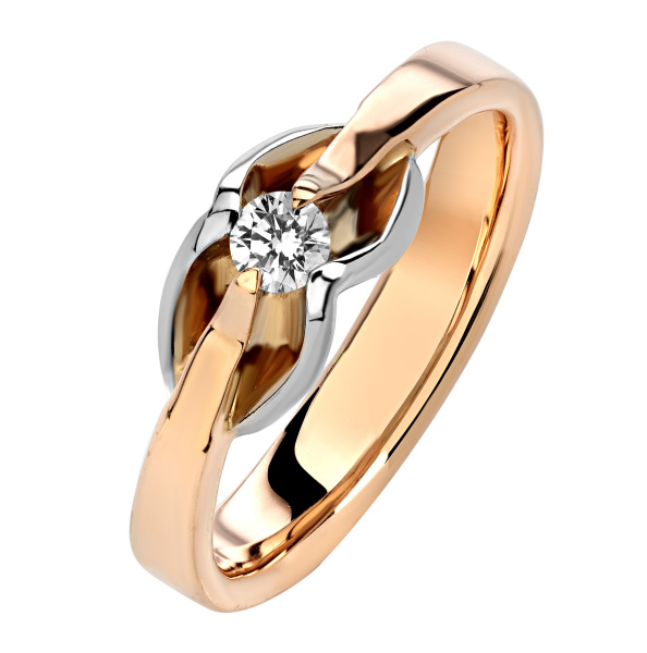Кольцо с бриллиантом помолвочное
