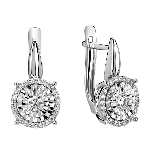 Женские серьги с бриллиантами