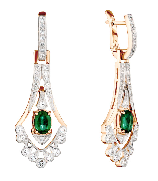 Женские серьги с бриллиантами