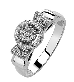 Кольцо с бриллиантами натуральными