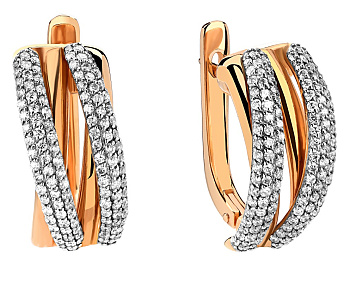 Женские серьги с бриллиантами